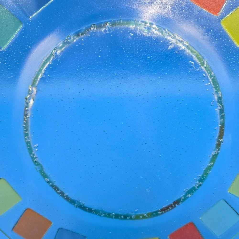 Vintage Postmodern Fused Art Glass 13